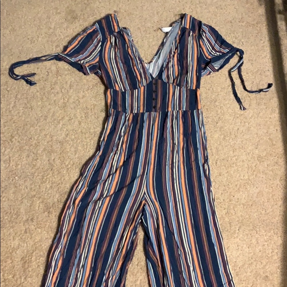 striped jumpsuit